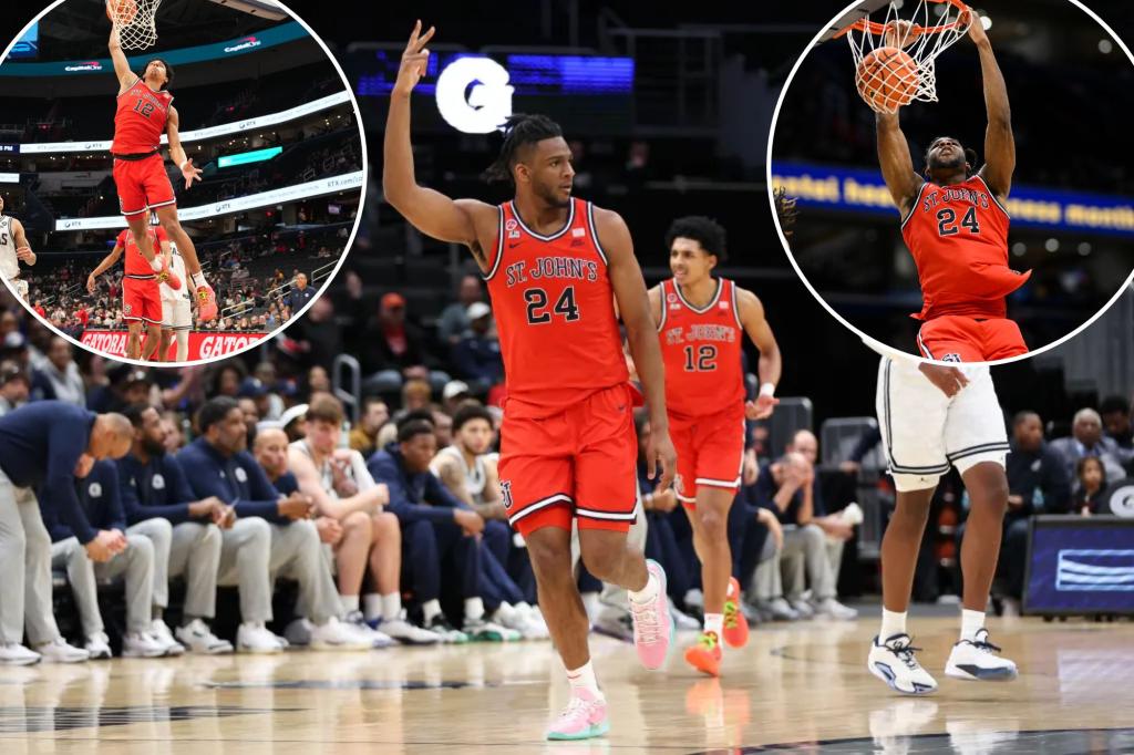 رحلات سانت جون لتفوز على جورج تاون لتكوينه غير مهزوم في يناير