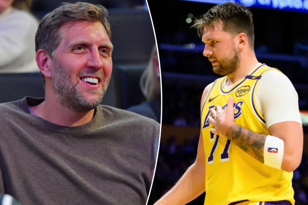 يكشف Dirk Nowitzki عن أطوال ذهب لدعم Luka Doncic مع Lakers