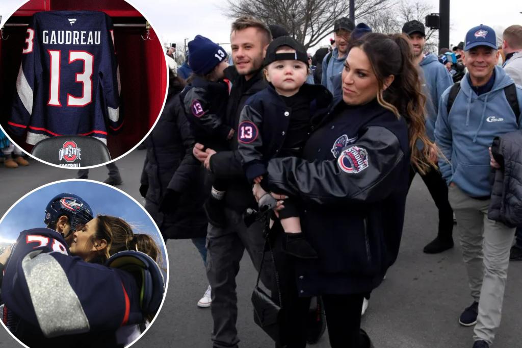 زوجة جوني غودرو شكرا NHL ، جاكيتات بلو لتكريم الزوج الراحل