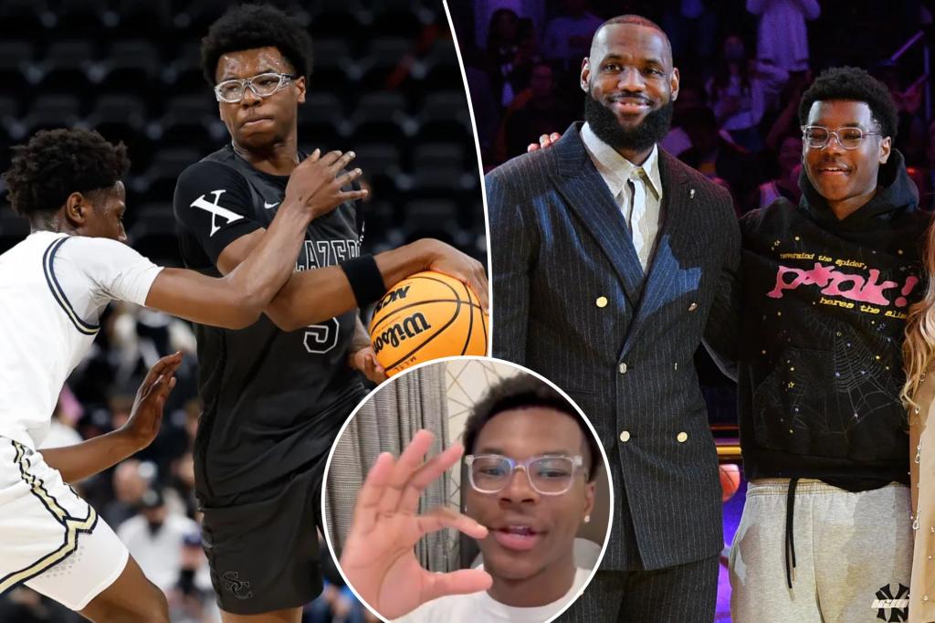 ابن ليبرون جيمس الأصغر ، برايس ، يوقع مع أريزونا