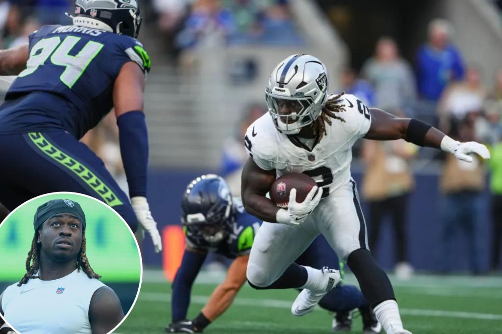 Raiders 'Ashton Jeanty لأول مرة في اتحاد كرة القدم الأميركي لاول مرة ينسى