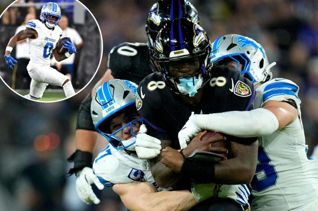 Lions Stymie Lamar Jackson Bully Way لتصريح MNF الفوز على Ravens
