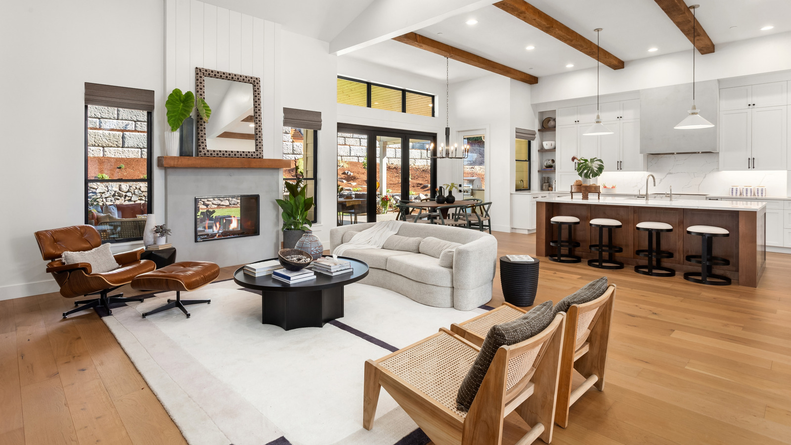 كيفية استخدام ثلاثة عناصر فقط لتحديد المناطق في مفهوم مفتوح