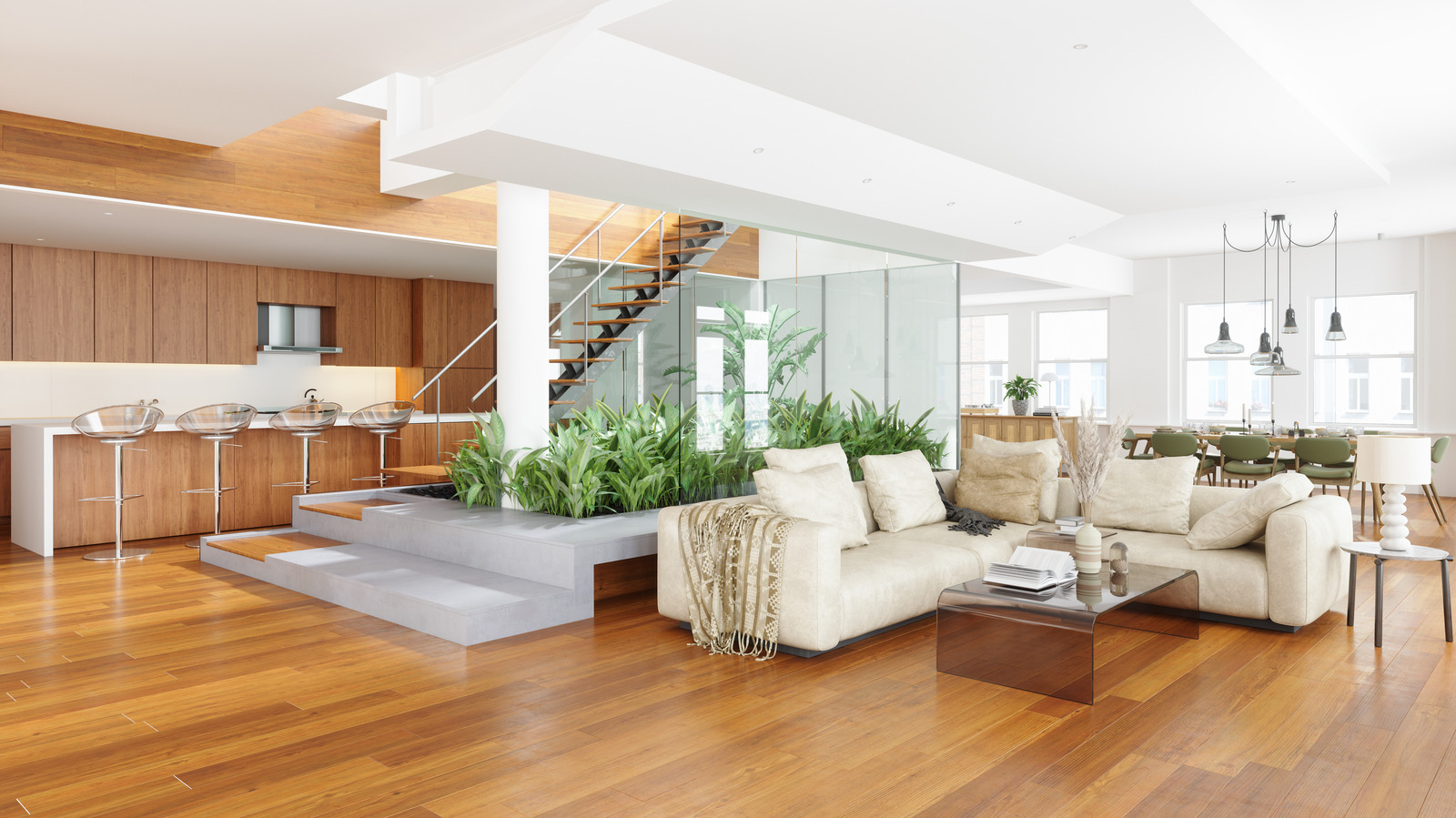 12 بابًا بديلاً لتقسيم المساحة لإضافة هيكل إلى مخطط الطابق المفتوح