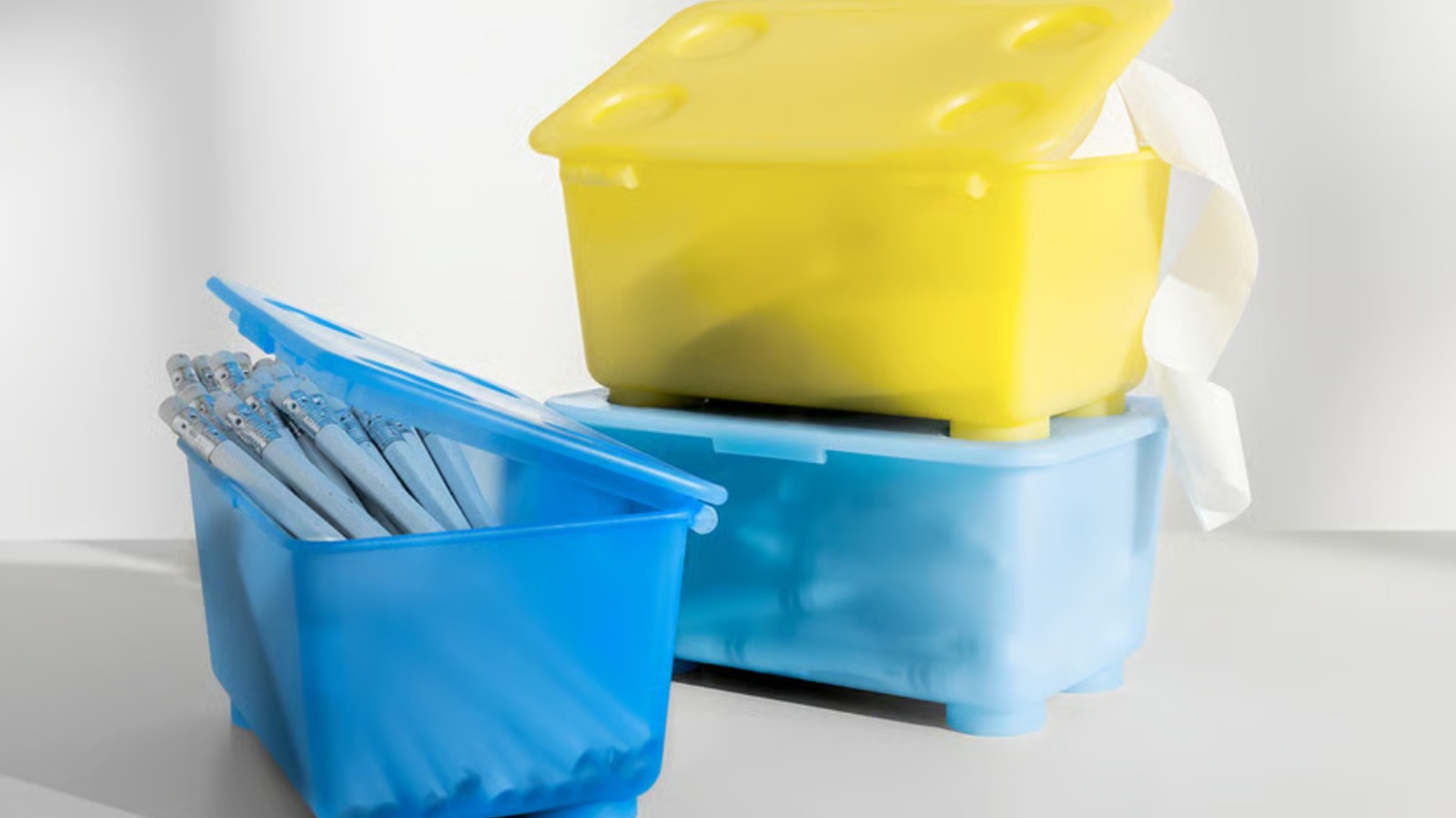 9 طرق ذكية للتنظيم مع صناديق تخزين GLIS من ايكيا