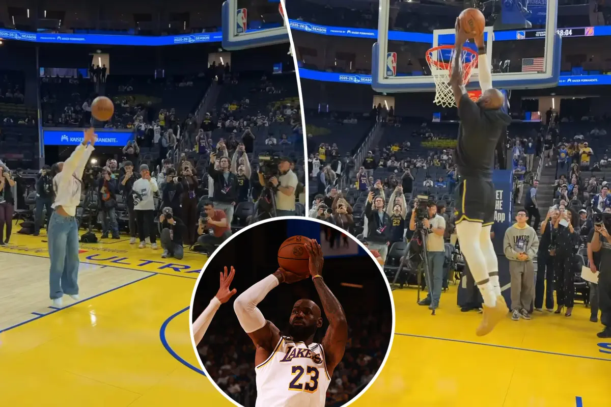 ابنة ليبرون جيمس تقدم لحظة خاصة قبل الفوز على ووريورز