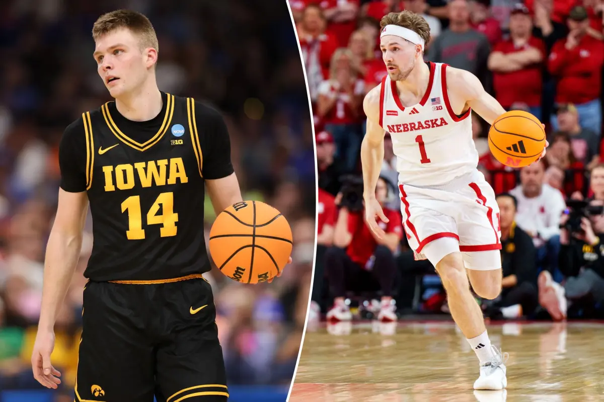 كيفية مشاهدة مباراة نبراسكا وأيوا مجانًا في مارس Madness Sweet 16