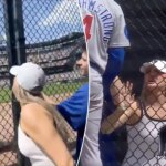 أجرى فريق Cubs 'Pete Crow-Armstrong تبادلًا ساخنًا ومبتذلاً مع إحدى المعجبات