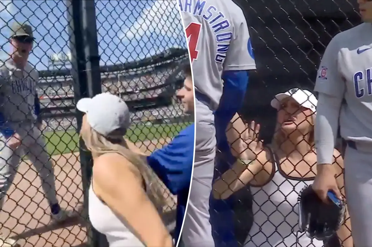 أجرى فريق Cubs 'Pete Crow-Armstrong تبادلًا ساخنًا ومبتذلاً مع إحدى المعجبات