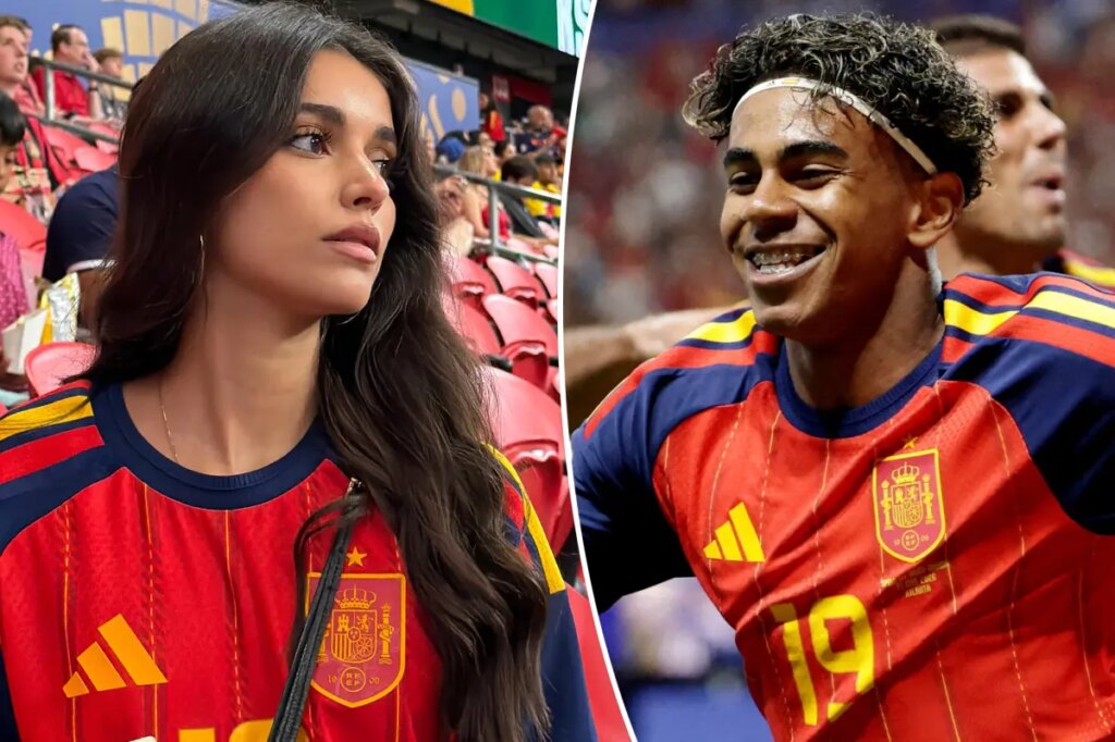 صديقة لامين يامال، إينيس جارسيا، تحتفل بهدف نجم إسبانيا في كأس العالم