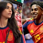 صديقة لامين يامال، إينيس جارسيا، تحتفل بهدف نجم إسبانيا في كأس العالم