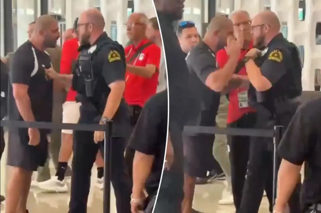 طاقم العمل المصري في كأس العالم يشتبك مع شرطة دالاس في مشهد جامح