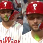 تم تأجيل مباراة Phillies-Nationals بشكل غريب حيث أضاء وجه Trea Turner باللون الأخضر