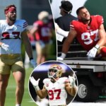يحصل لاعبو فريق 49 على أخبار جيدة من Nick Bosa وسط مشكلة التهاب الأوتار في الرباط الصليبي الأمامي