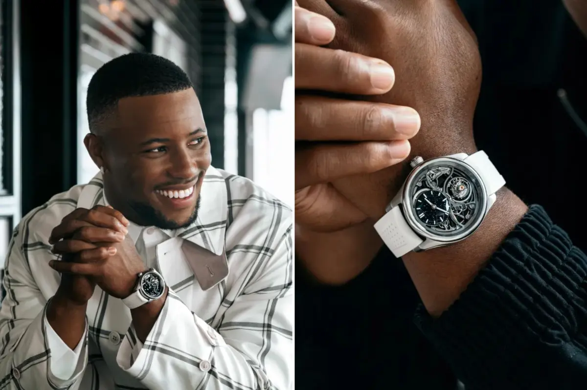 يتعاون نجم فريق Eagles Saquon Barkley مع H. Moser & Cie لإنتاج ساعة حصرية