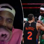 ينشر ميتشل روبنسون تفاعلًا غريبًا بين المشجعين بعد فوزه على نيكس في المباراة الأولى بعد الخروج