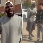 ديز براينت يصفع الهاتف من يد المراهق في مقطع فيديو لمشاجرة في ساحة انتظار السيارات